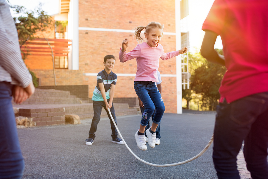 skipping rope playground exercise